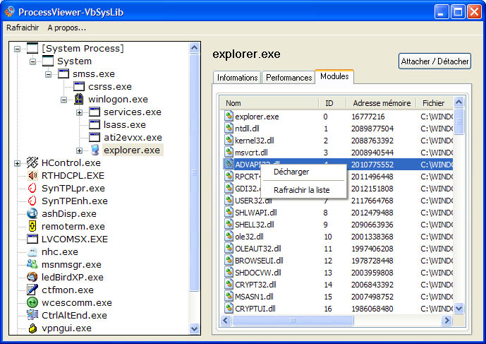 ProcessViewer VbSysLib